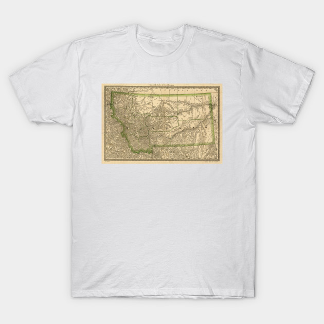 Vintage Map of Montana (1881)